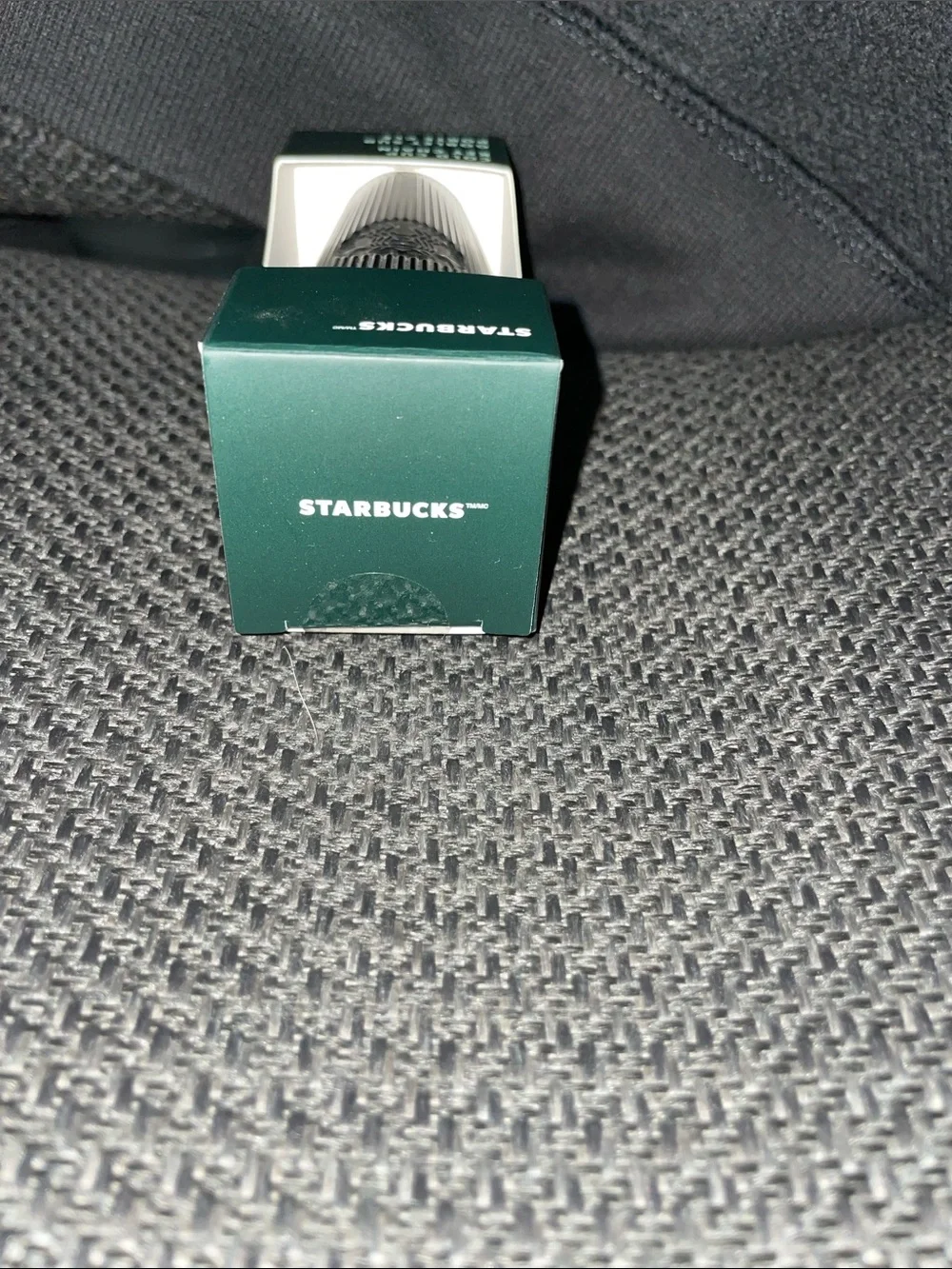 Starbucks Black Cold Cup Key Chain with Embossed Siren